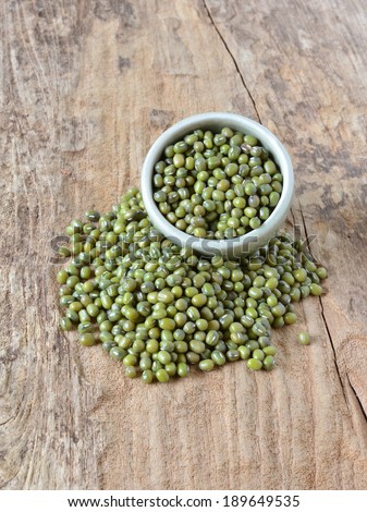 Green bean or mung bean background.