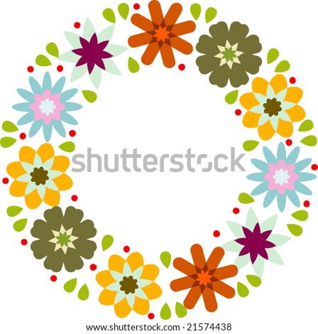 flowers circle