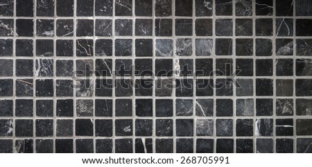 Black ,grey ,dark gray Mosaic tiles texture pattern background