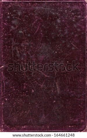 purple aged leather book cover texture with scratches