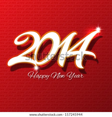 Decorative type background for the New Year Decorative type background for the New Year