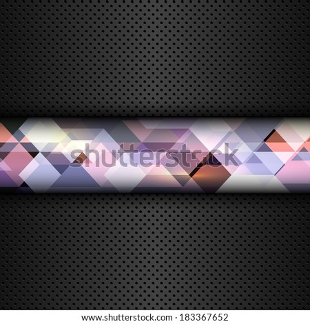 Abstract metal background with a geometric design