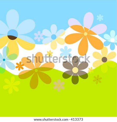 Spring Flowers - Vector - 413373 : Shutterstock