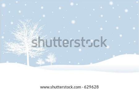 Winter Scene - Vector - 629628 : Shutterstock