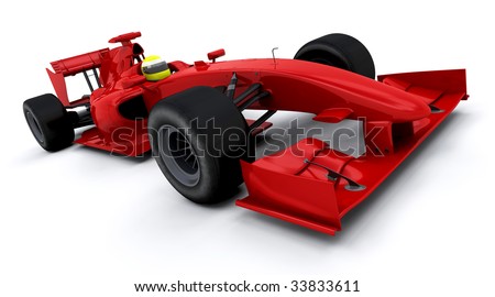 stock photo 3d render of a formula one racing car