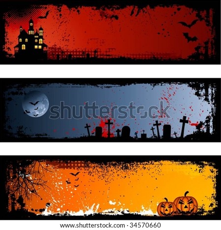 stock vector Grunge Halloween backgrounds