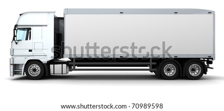 3D Render of a Cargo Delivery Vehicle 3D Render of a Cargo Delivery Vehicle