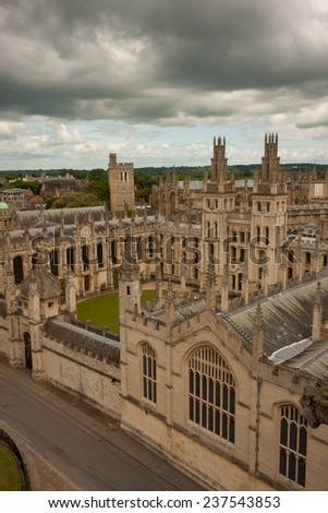 All Souls College, one of the constituent colleges of the University of Oxford