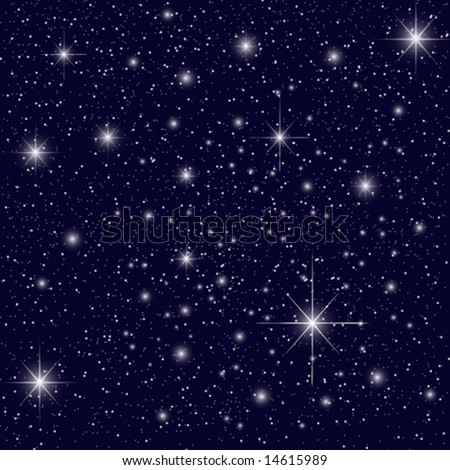 stock vector : Night Sky with Stars