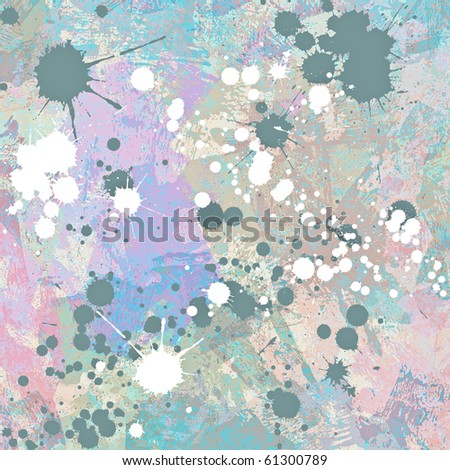 A Grunge Background with Paint Splats