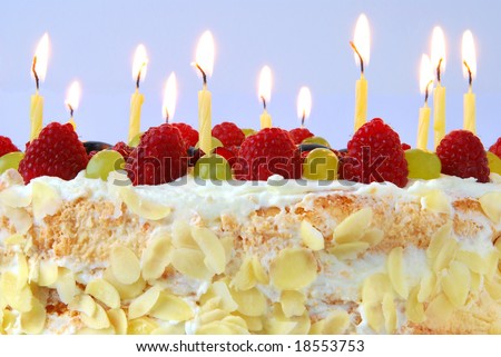 birthday cake with candles pics. Birthday cake with candles