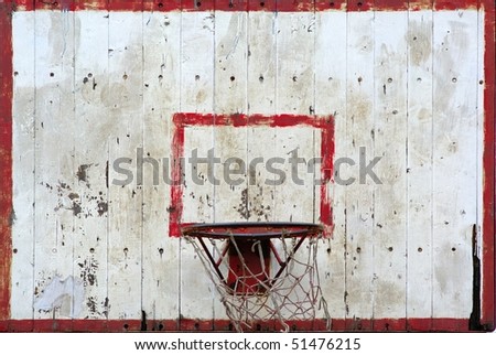 A basketball hoop and back board texture