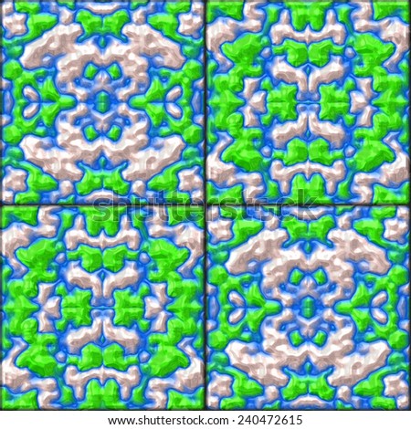 Glazed tiles seamless generated hires texture
