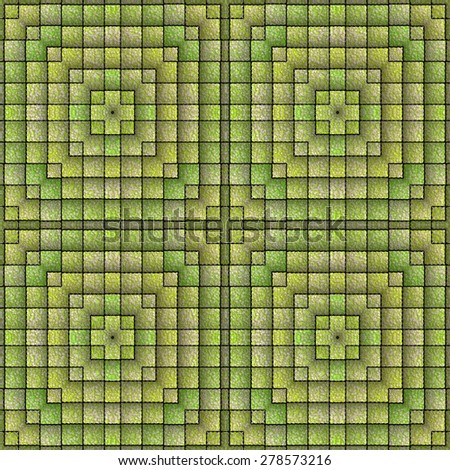 Square tiles generated texture