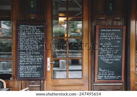 stylish cafe exterior wooden wall and windows