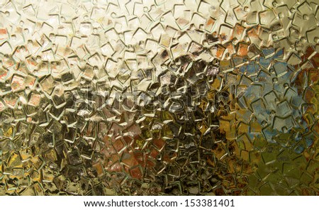 glass shards in dark and light colors