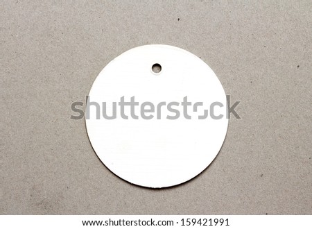 White paper tag