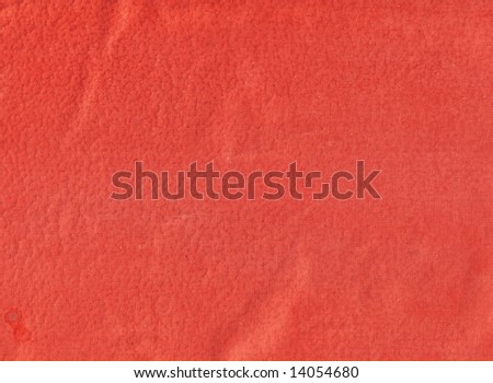 Artificial leather of orange colour