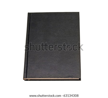 Small black notebook with blank cover