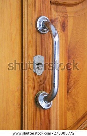 wooden door in the house