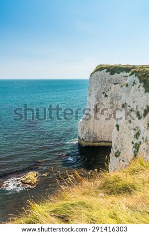 Old Harry rocks in Jurrasic coast in Dorset (South england coast)