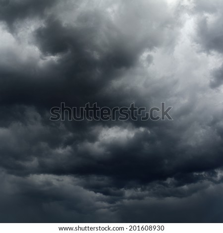 dark clouds before a thunder-storm