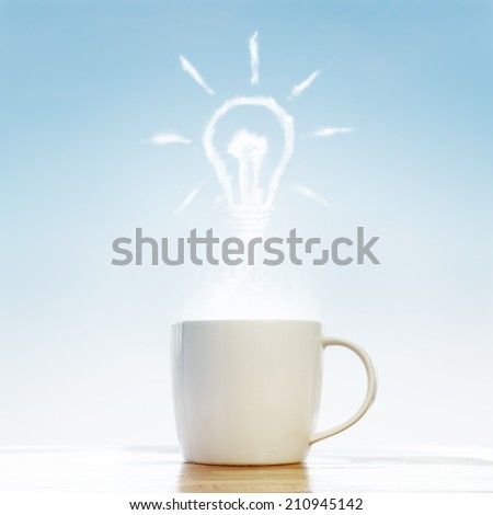 Coffee cup time get good idea