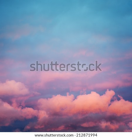 Beautiful colorful sky. Sky background