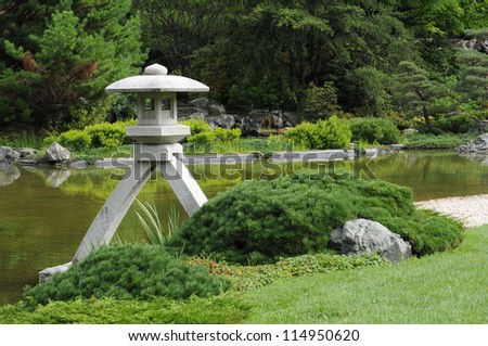 Canada, Quebec, Ja panese garden in the Botanical Garden of Montreal