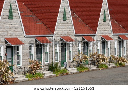 Canada, Quebec, a motel in Saint Jean Port Joli