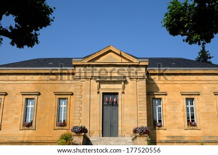 France, the law court of Sarlat la Caneda in Dordogne
