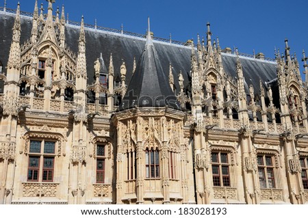 France, the law court of Rouen in Seine Maritime