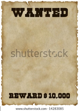 Poster Templates Free on Free Wanted Poster Templates