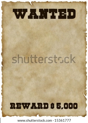 Wanted poster