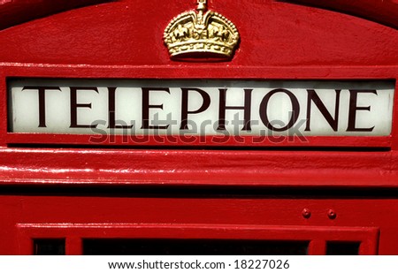 telephone box in London