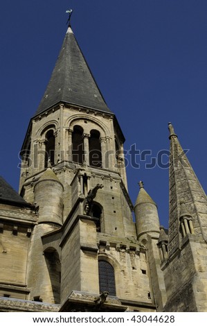 France, church of Poissy, gothic architecture
