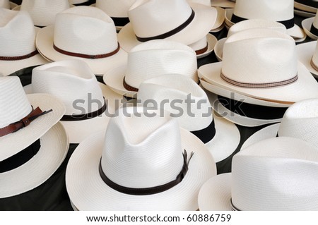hats at the market