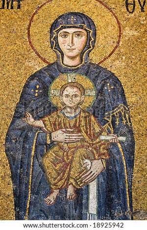 Mosaics Of Hagia Sophia. figure, Hagia Sophia,