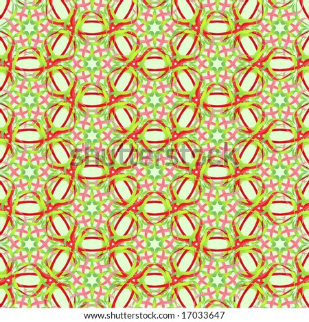 pretty red, green, and pink ribbons make up a seamless background pattern