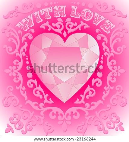 heart shaped gems
