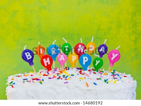 Happy Birthday Cake Candles. happy birthday candles and