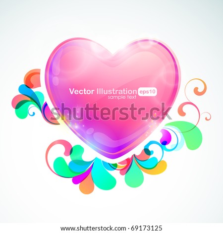 Heart shape vector art