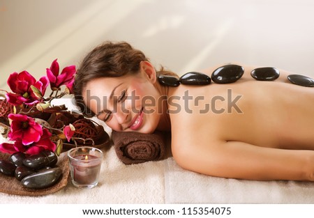Spa Stone Massage. Day-Spa Treatment