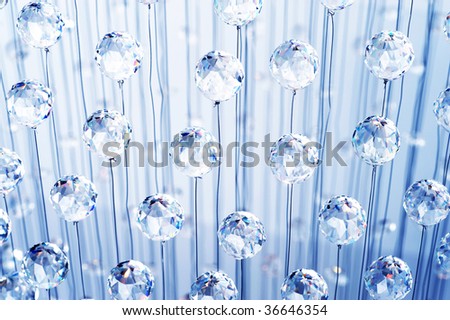 Abstract Crystals Background