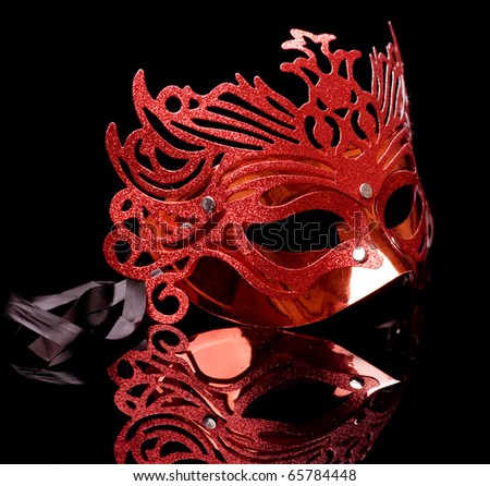 Carnival Mask isolated on black