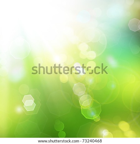 Beautiful Nature Spring Bokeh.Blurred Sunny background