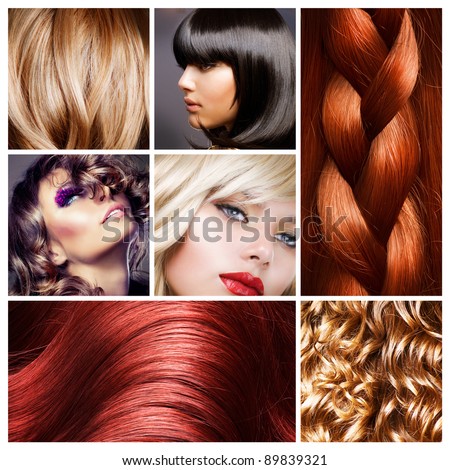 Hair Collage. Hairstyles