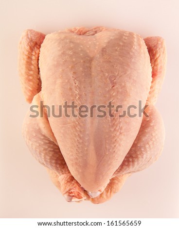 Raw whole chicken