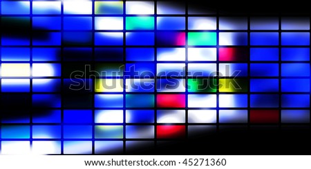 illustration of the different color block background