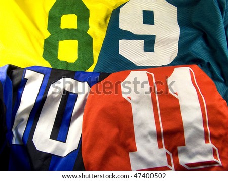 photo of the four different sports uniform